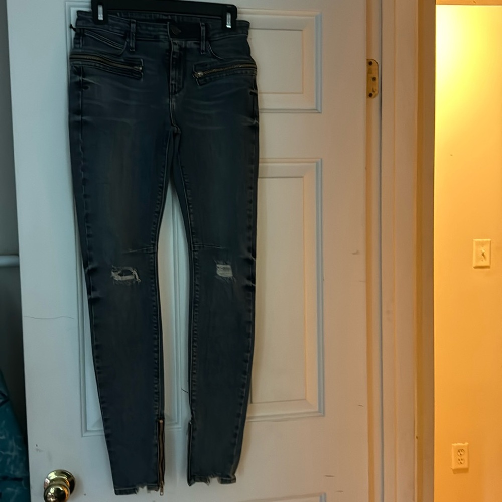 𝅺RTA Jagger Zipper Skinny Stretch Jeans Size 26 new with tag